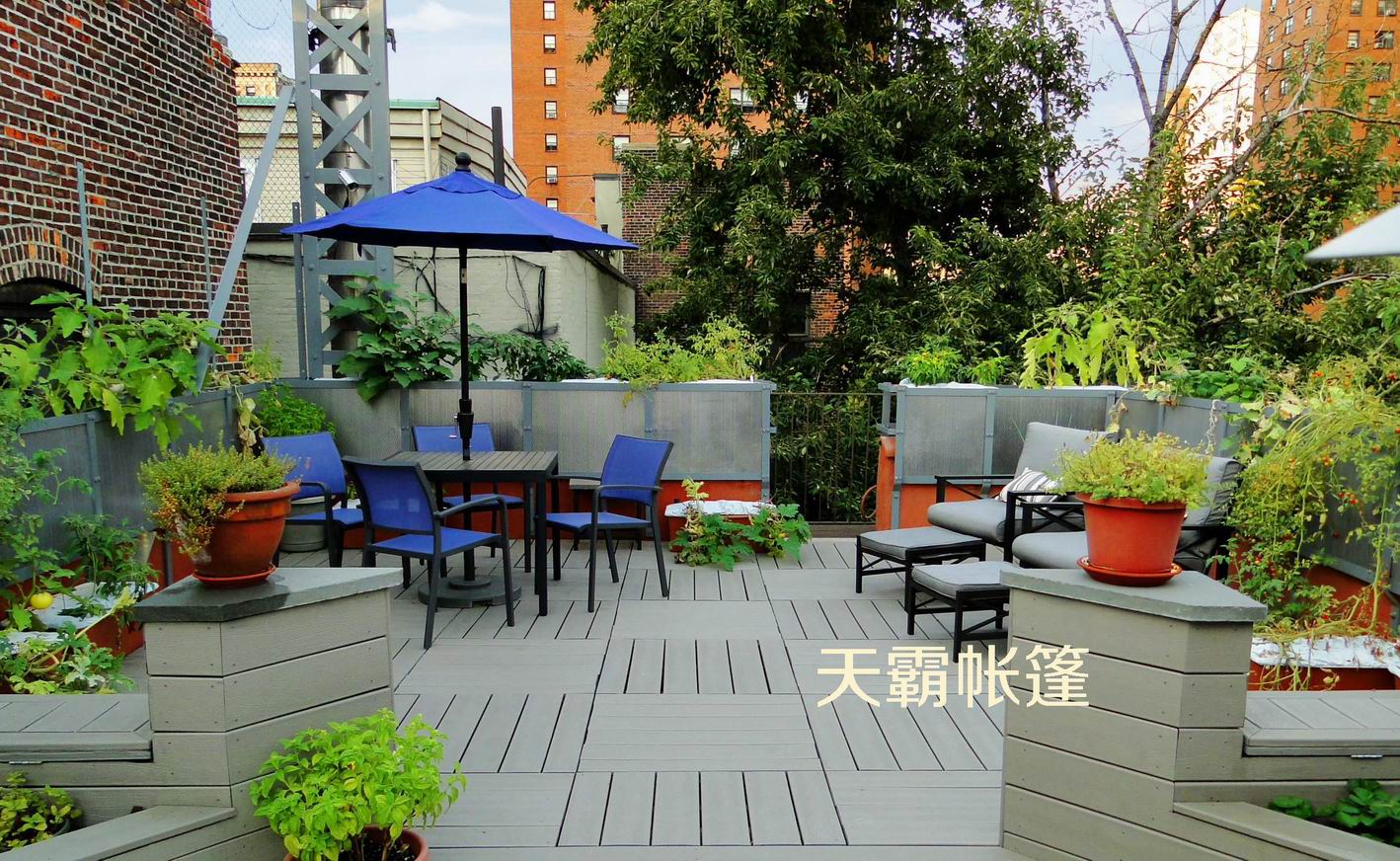 休閑桌椅傘，如何打造一個漂亮的露臺